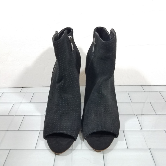 Jessica Simpson Black Open Toe Bootie 9.5 Nwot - Picture 15 of 16